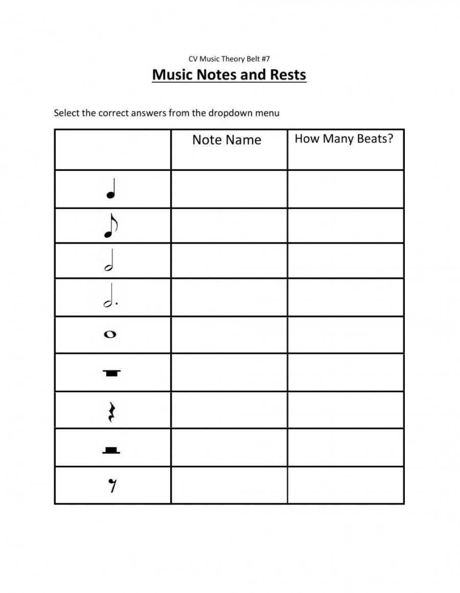 Music Notes-Rests-Symbols worksheet  Live Worksheets