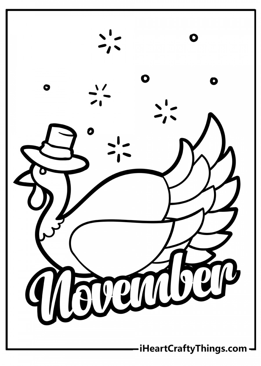 November Coloring Pages (% Free Printables)