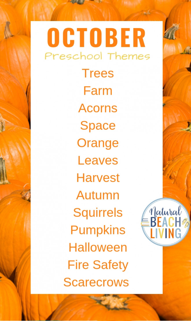 + October Preschool Themes with Lesson Plans and Activities