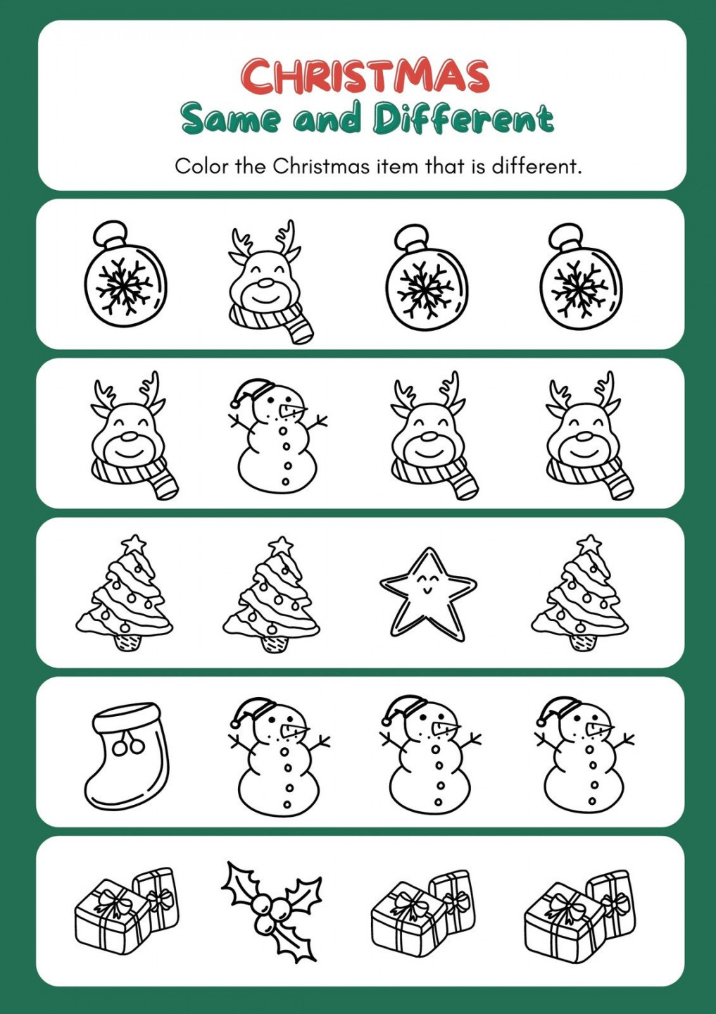 Page  - Customize 6+ Christmas Worksheet Templates Online - Canva