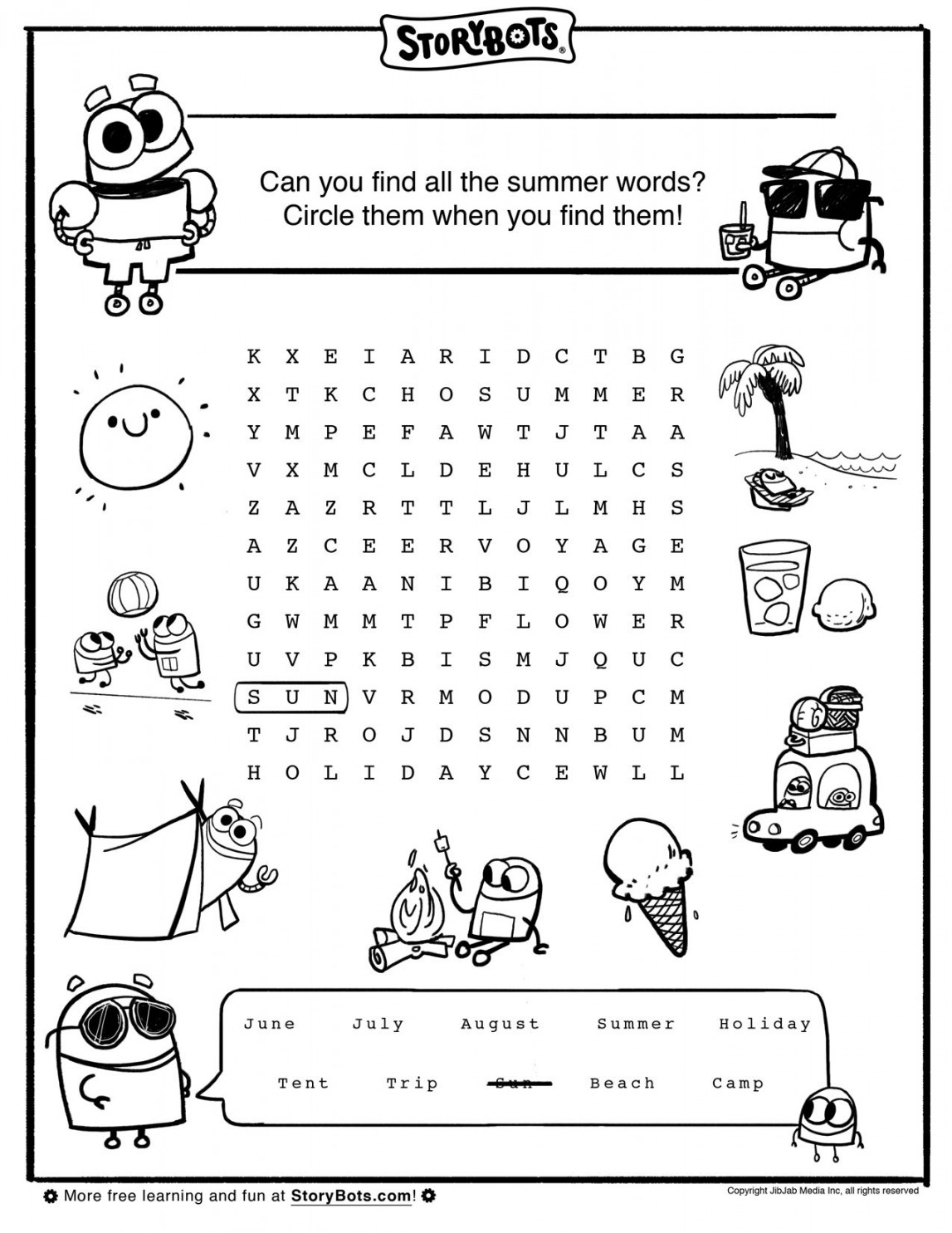 Pin en Summer Activity Sheets