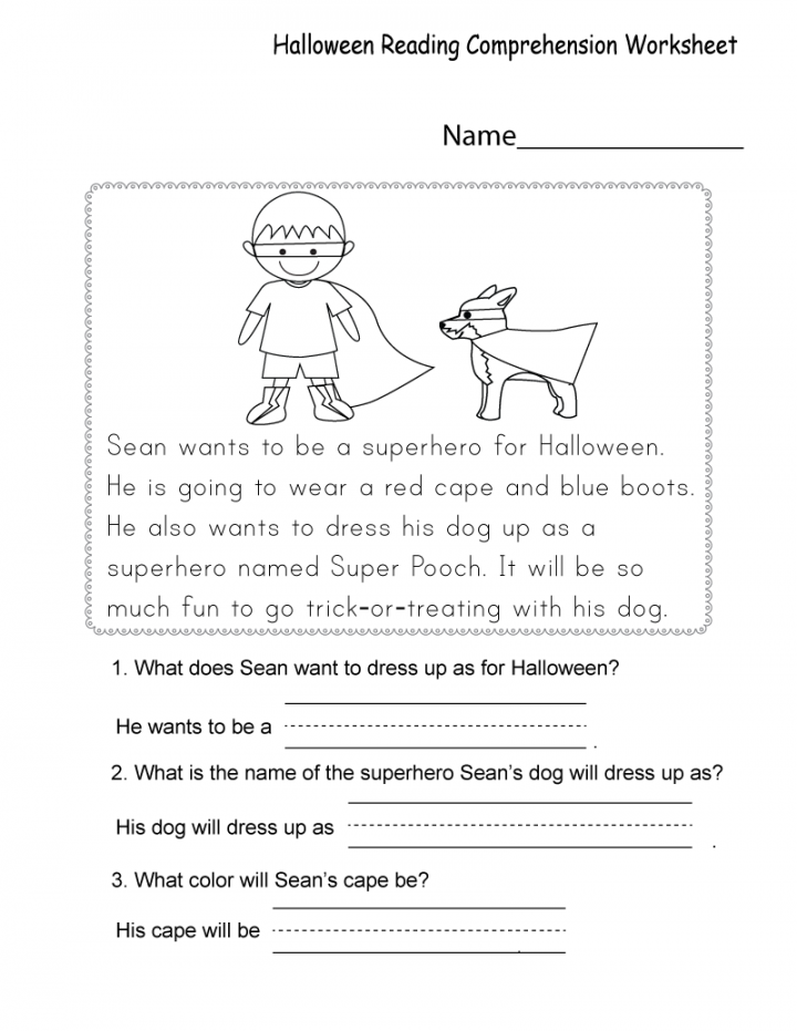 Pin on Free Comprehension Worksheets