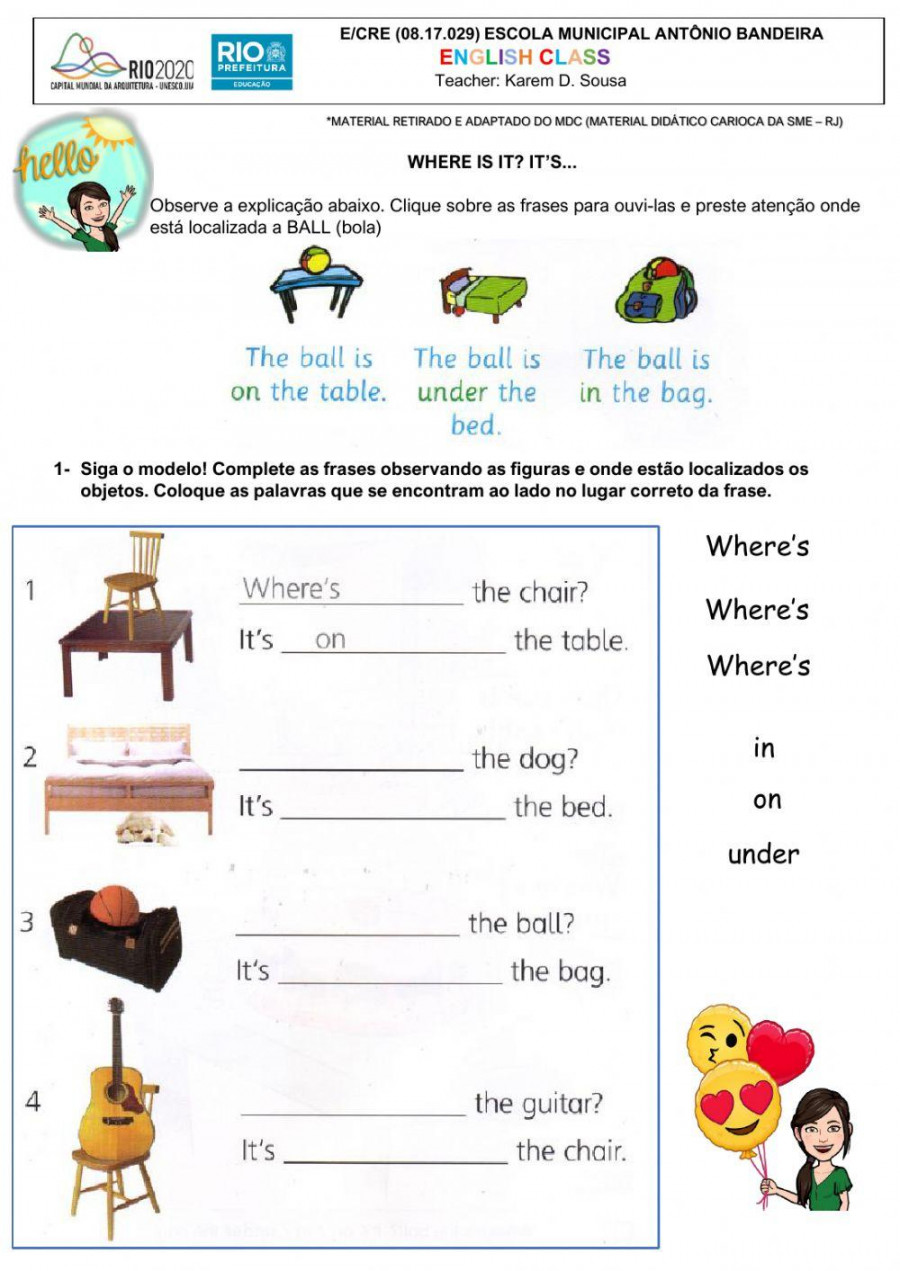 Prepositions online exercise for grade   Live Worksheets