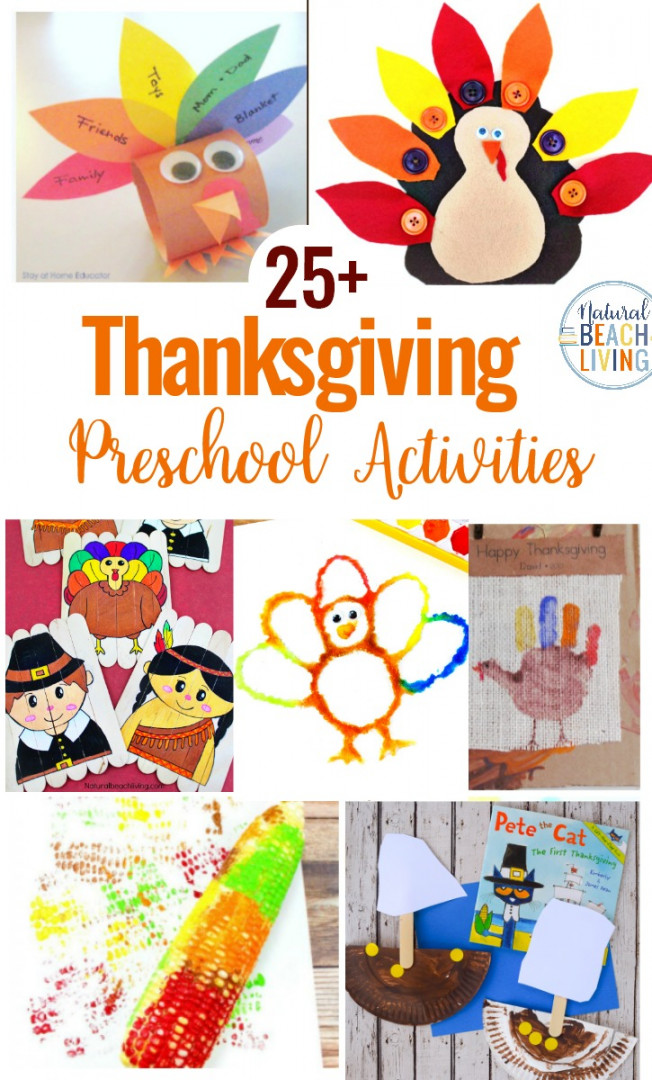 + Preschool Thanksgiving Activities and Crafts - Natural Beach