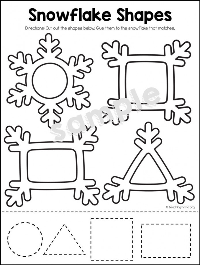 Preschool Winter Math Packet - Teaching Mama