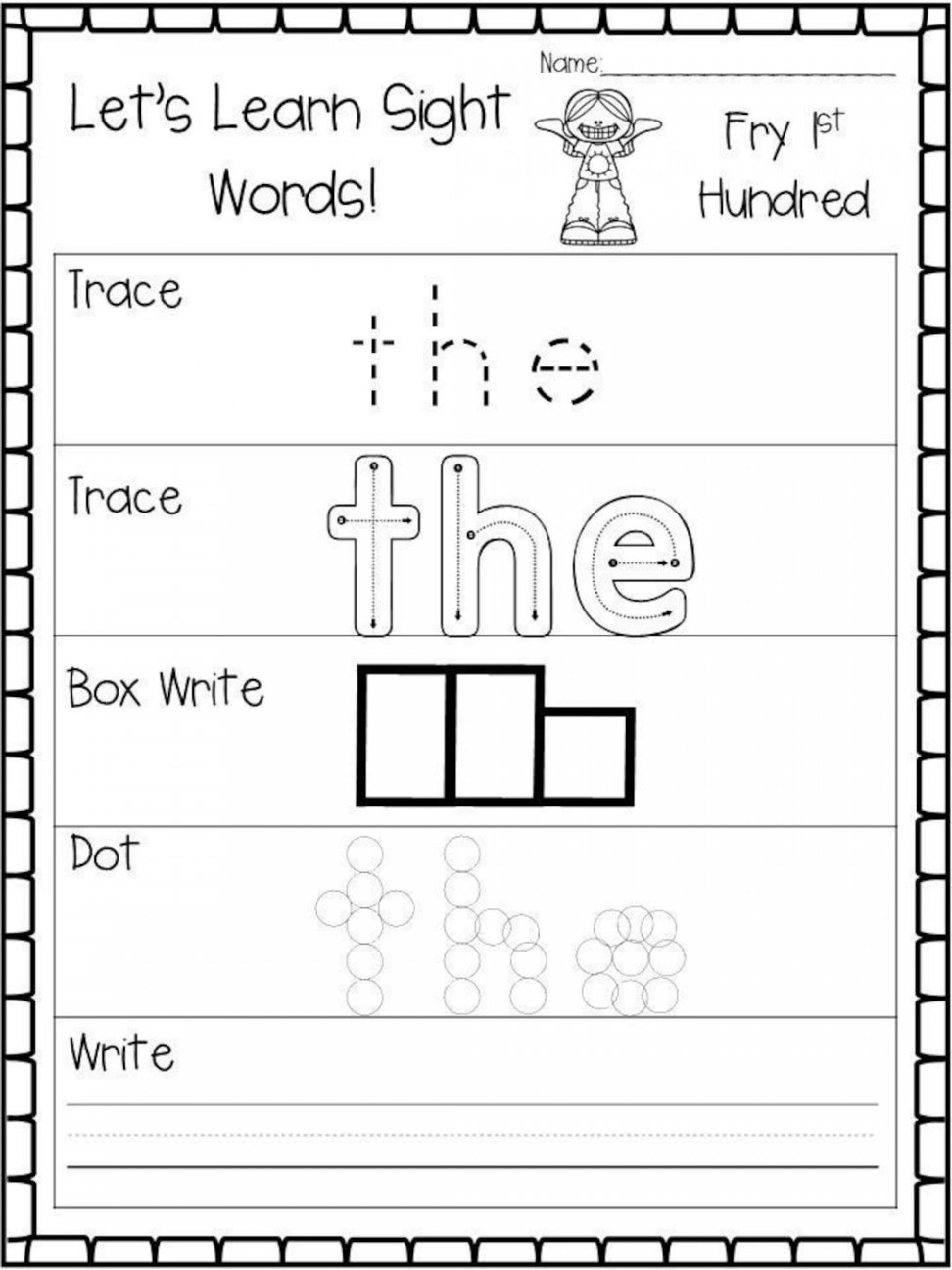 Printable Let