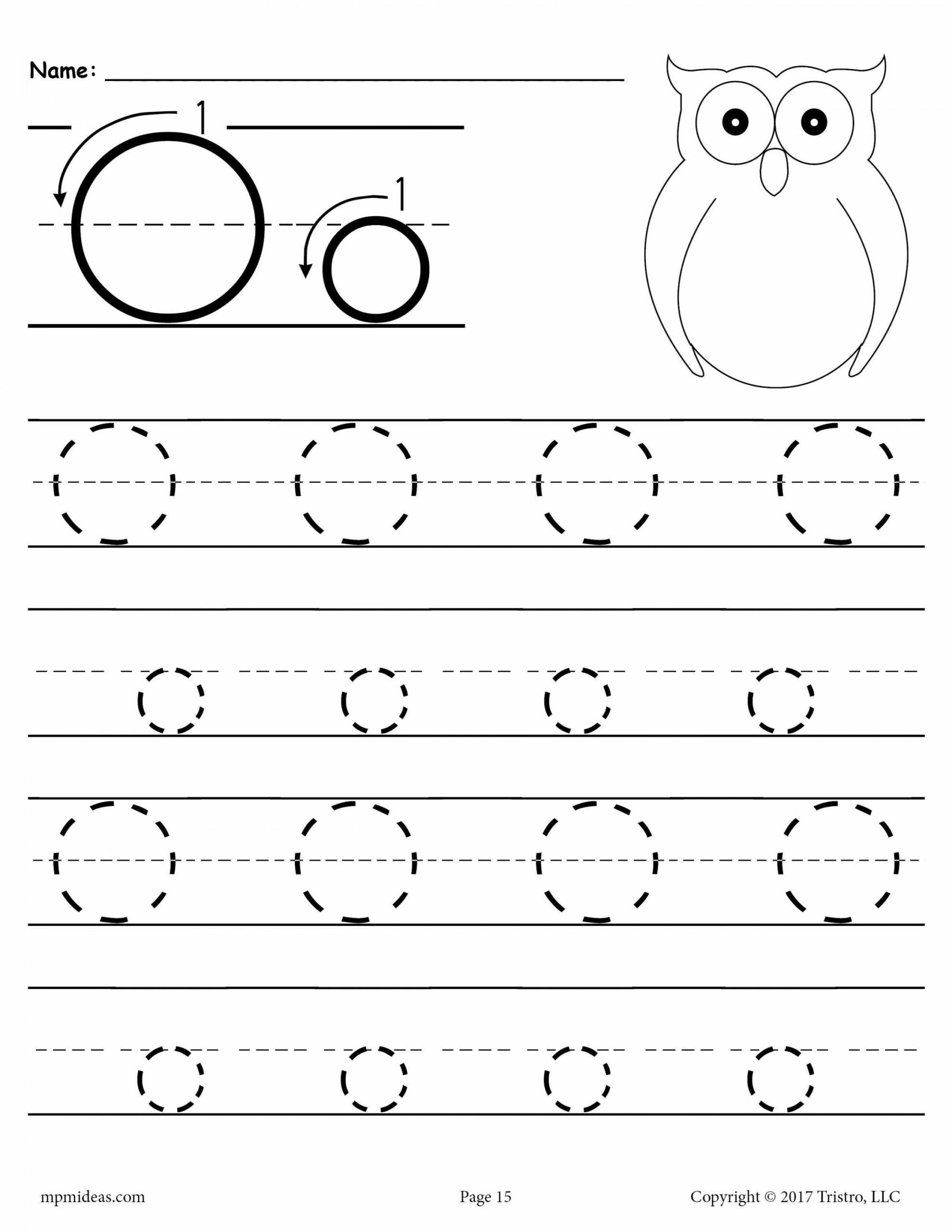 Printable Letter O Tracing Worksheet!  Tracing worksheets, Letter