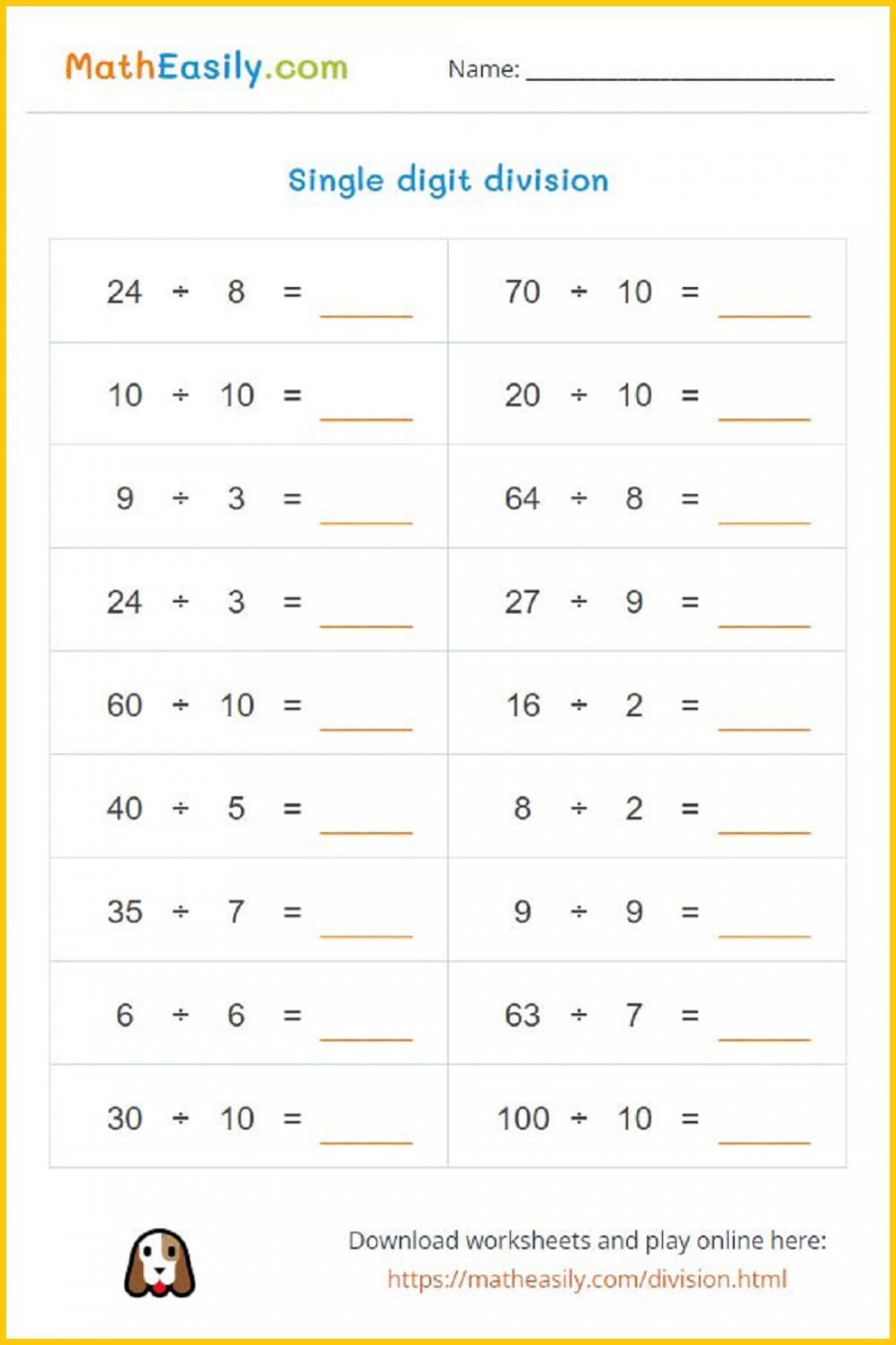 + Printable Math Worksheets PDF  free download