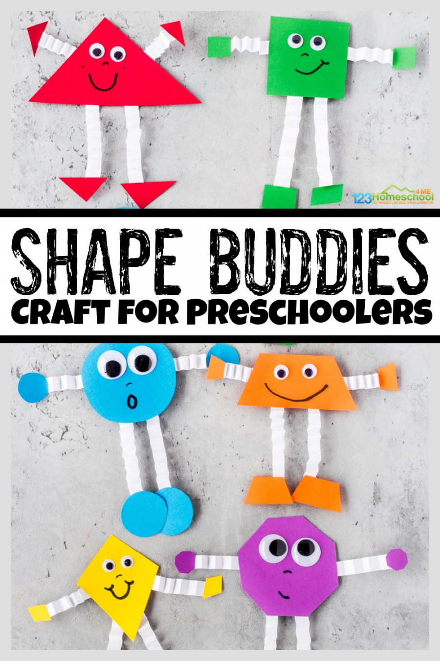 Shape Buddies Craft for Preschoolers