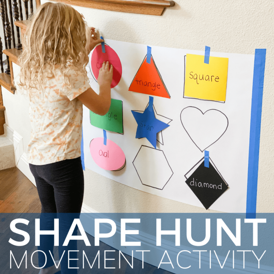 Shape Matching Activity for Preschoolers - Toddler Approved