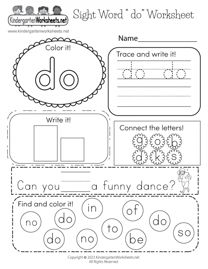 Sight Word “do” Worksheet - Free Printable, Digital, & PDF