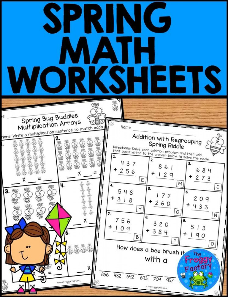 Spring Math Third Grade  Spring Math Worksheets [Video] [Video