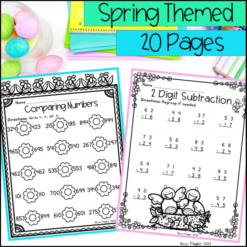 Spring nd Grade Math Worksheets