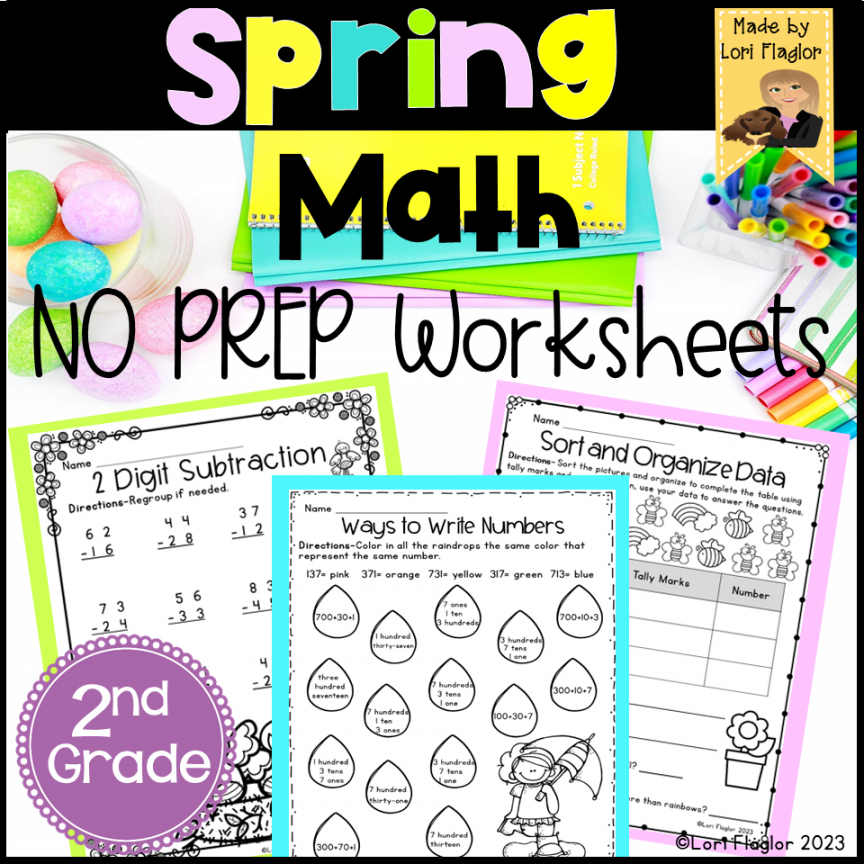 Spring nd Grade Math Worksheets