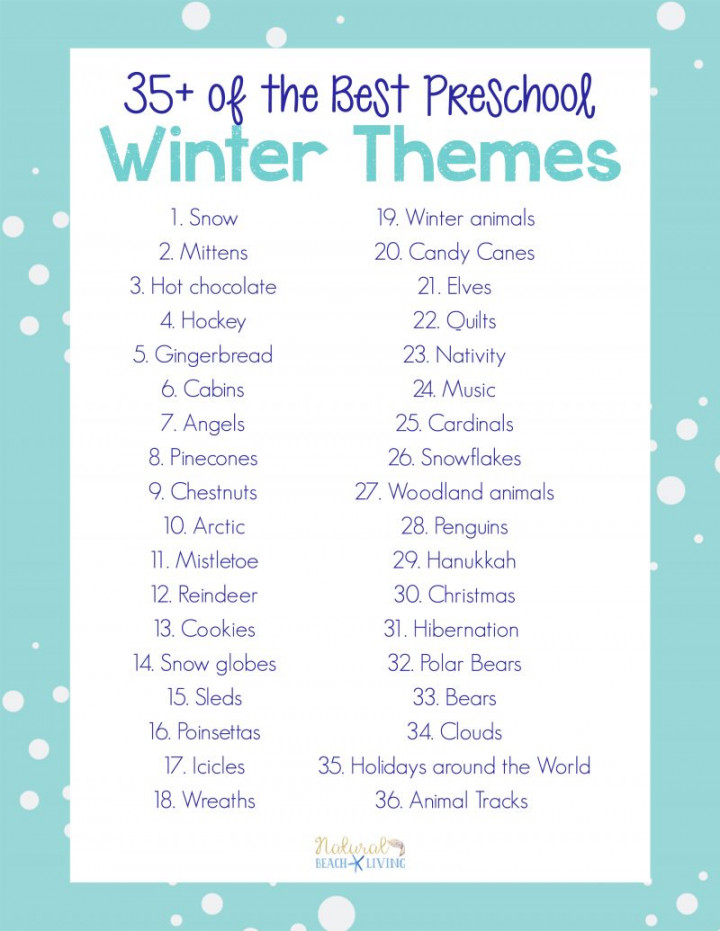 + Winter Preschool Themes and Lesson Plans - Natural Beach Living