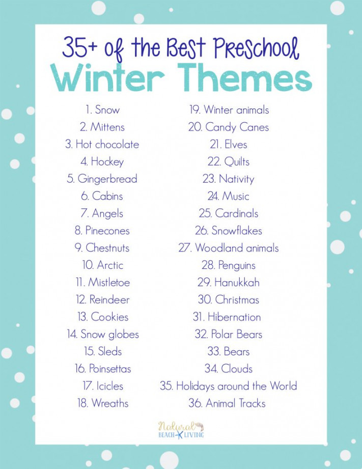 + Winter Preschool Themes and Lesson Plans - Natural Beach Living