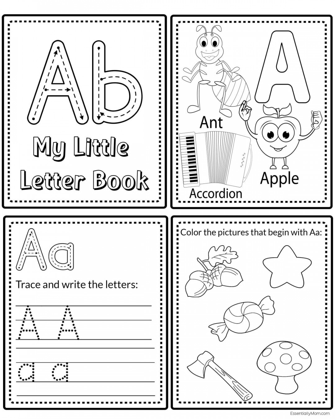 ABC Mini Book Printable  Alphabet Letter Mini Book  Alphabet