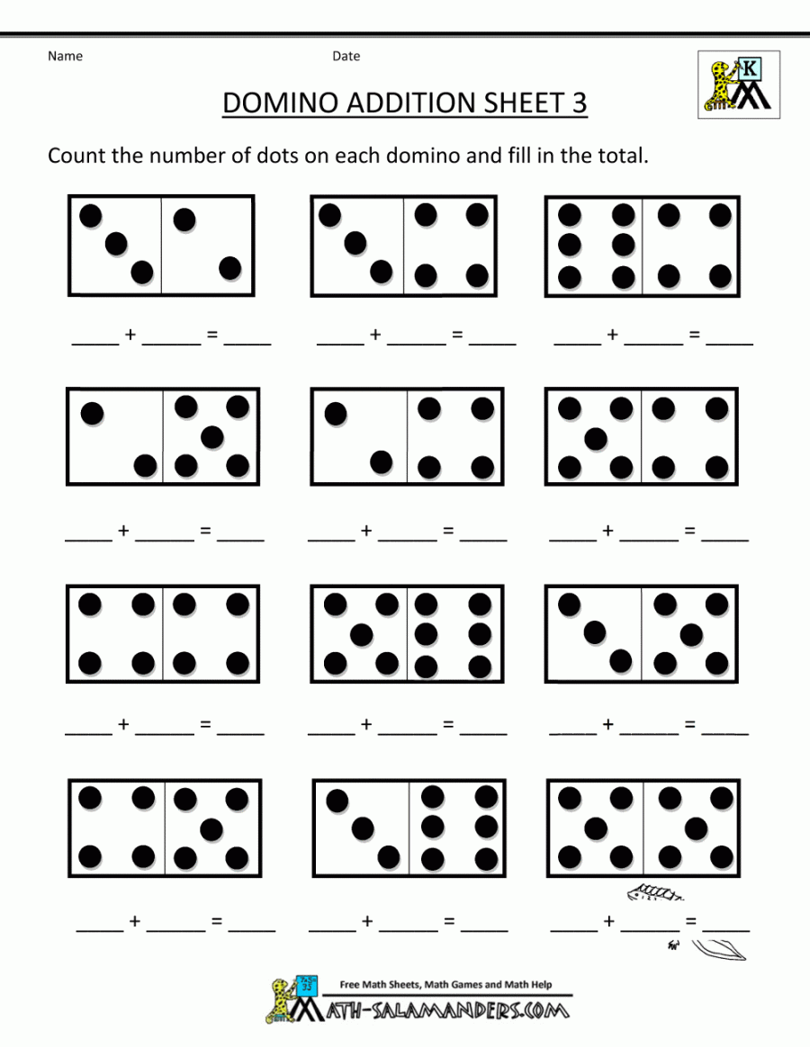 Addition and Subtraction Worksheets for Kindergarten