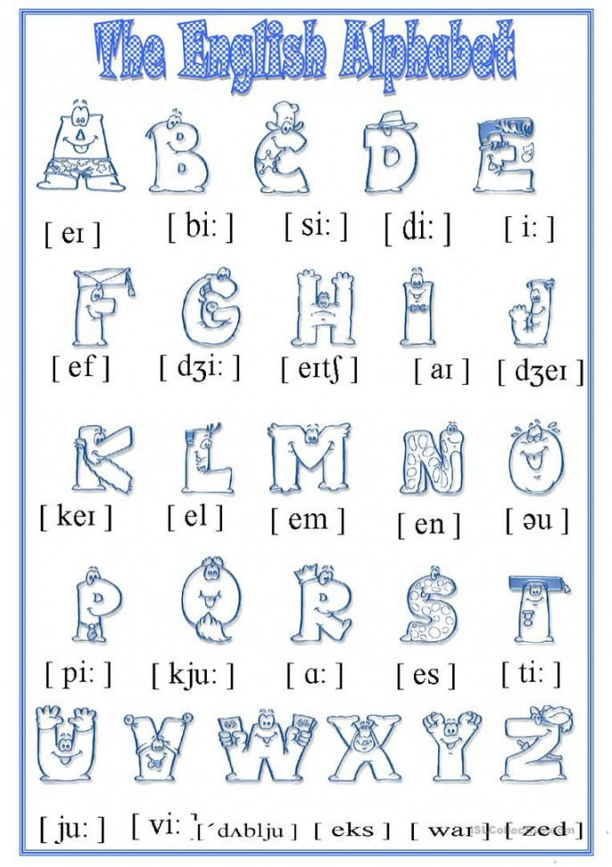 Alphabet - English ESL Worksheets  Alphabet worksheets, English