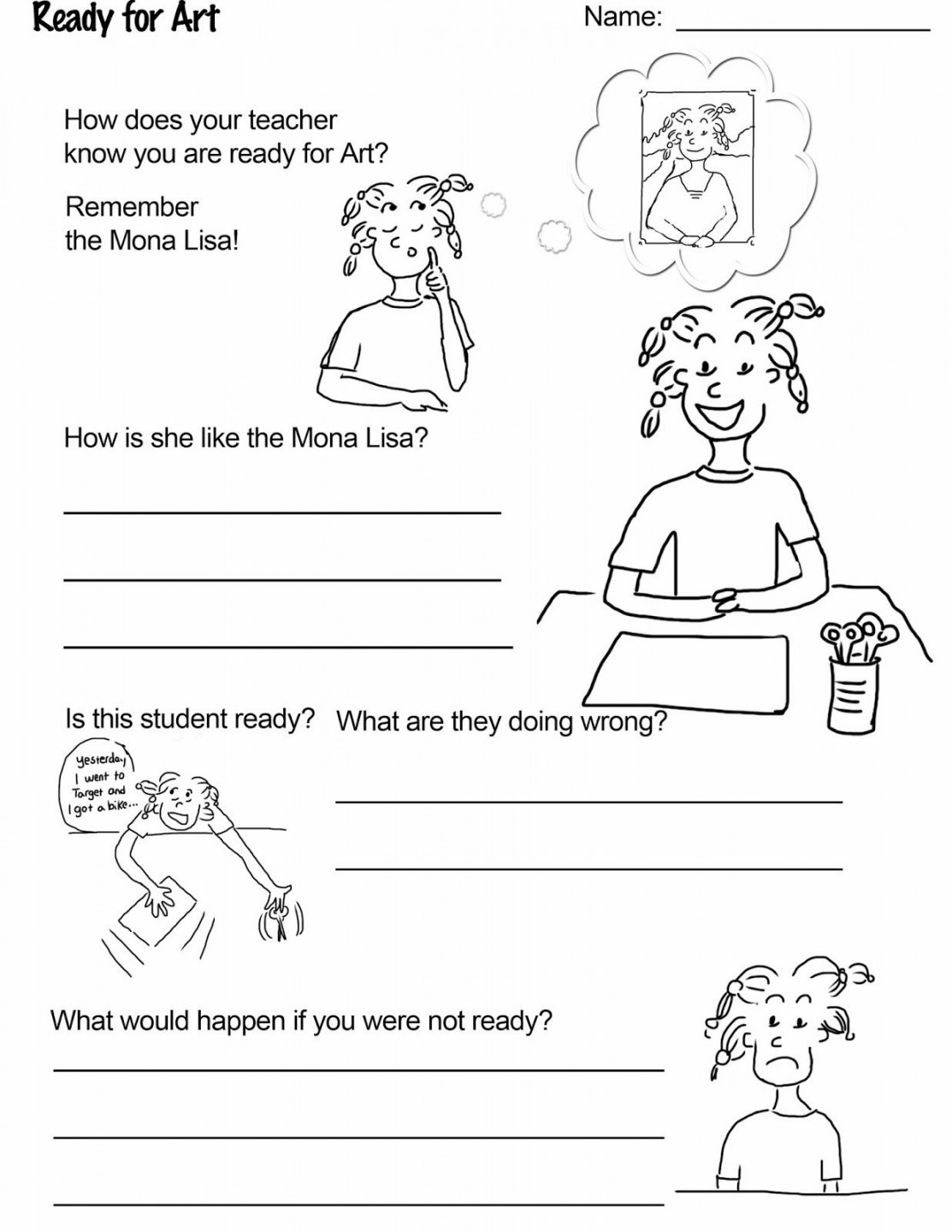 ART RULES! An activity filled workbook to help reinforce your