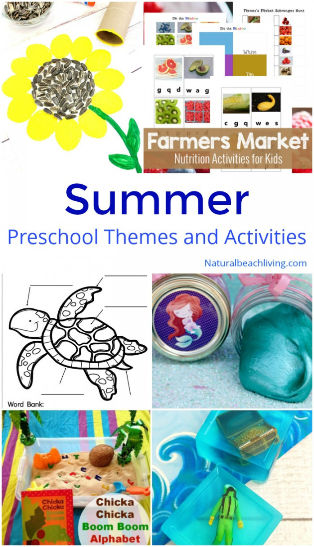 August Preschool Themes with Lesson Plans and Activities - Natural