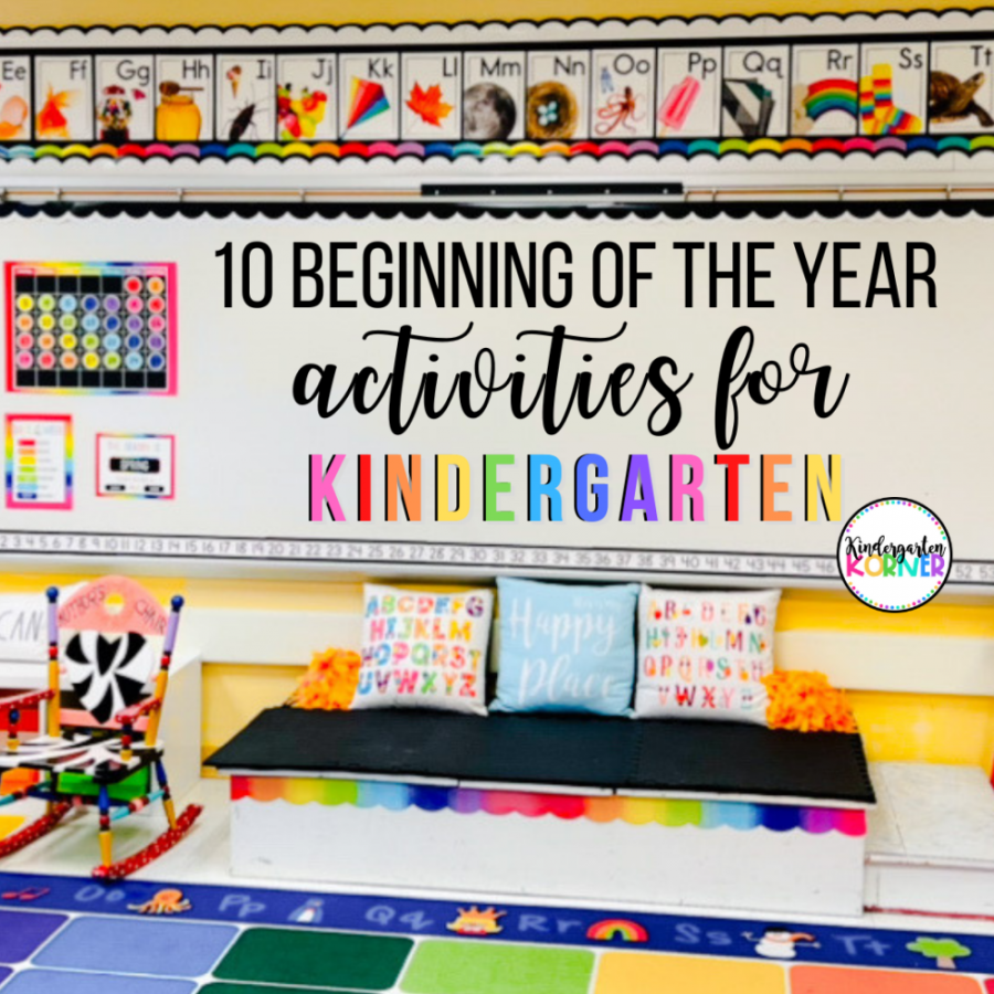 Beginning of the Year Activities for Kindergarten