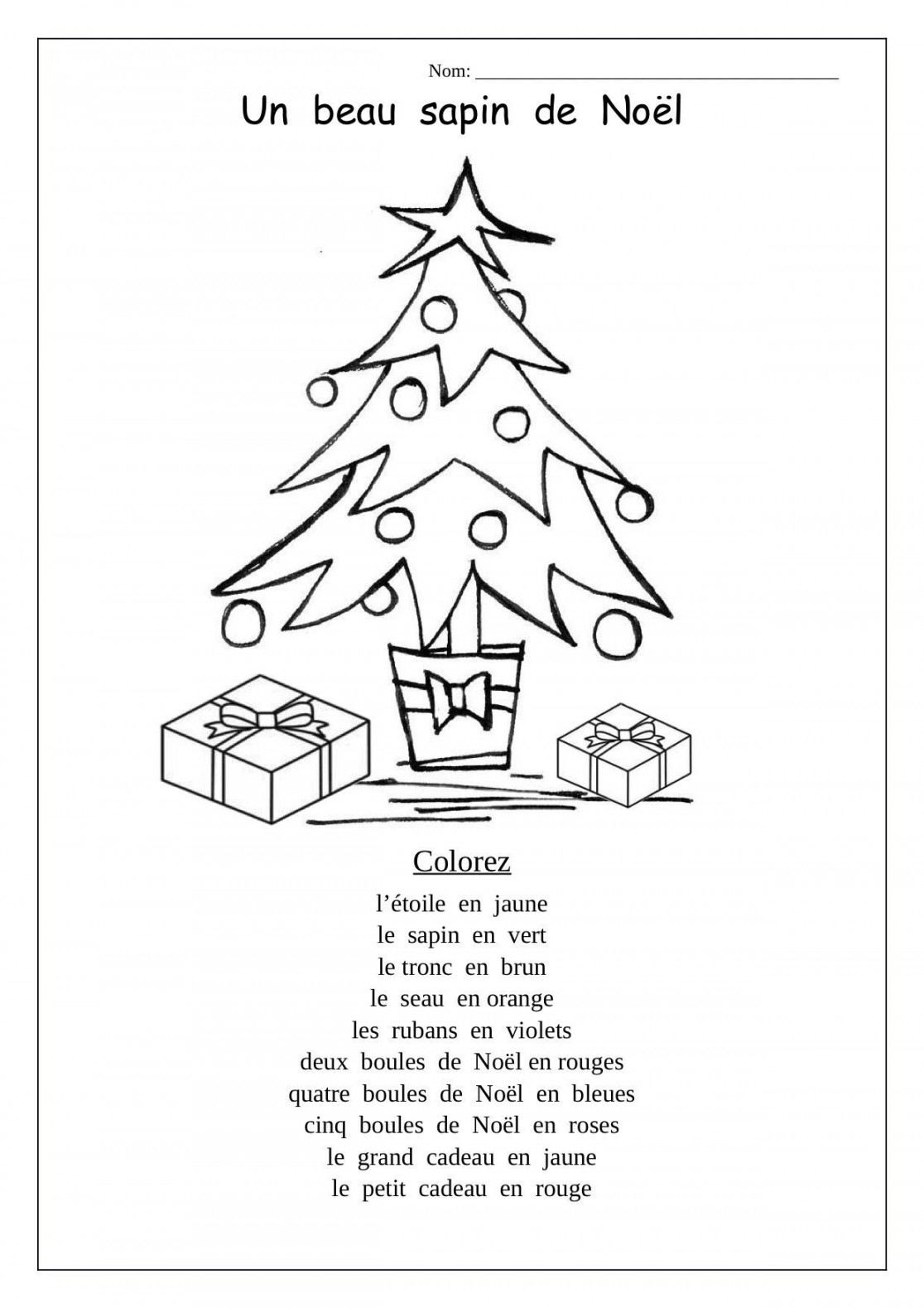 Coloring Pages Christmas Wreath Page Free Printable In French