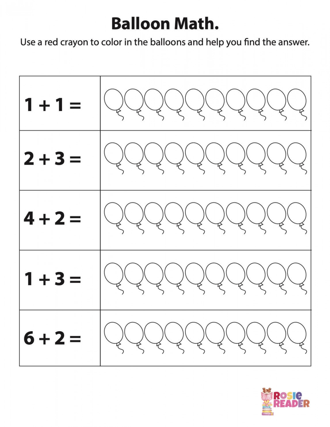 Counting Preschool Worksheets - Reading adventures for kids ages