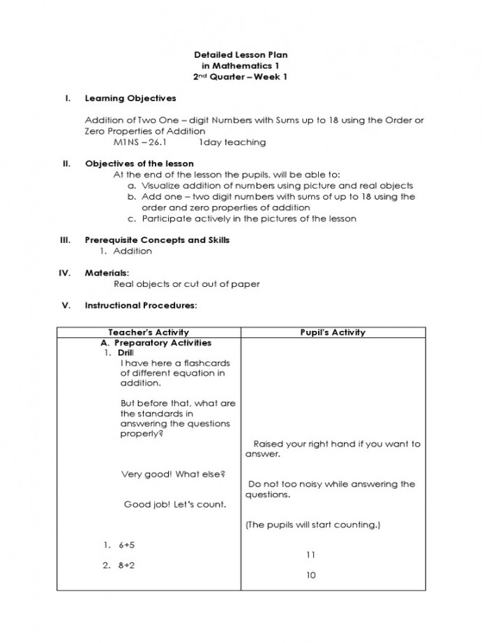 Detailed Lesson Plan in Math   PDF  Lesson Plan  Pedagogy