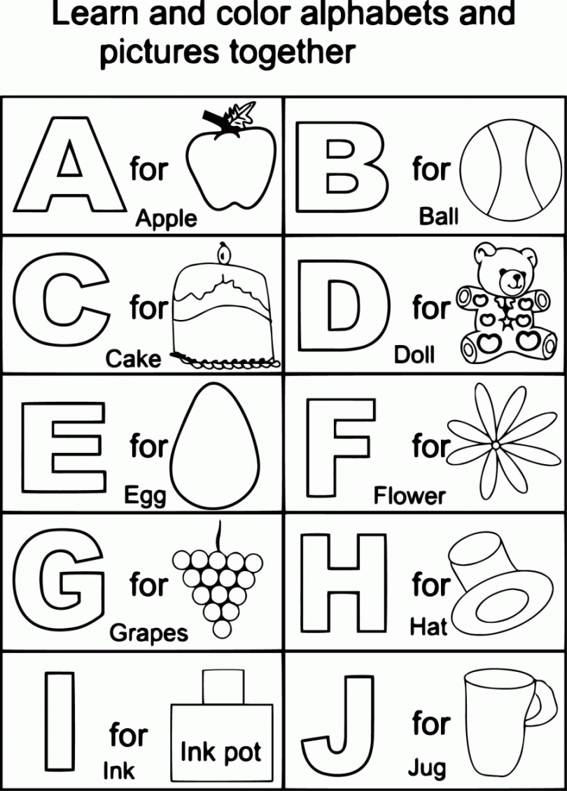 Download or print this amazing coloring page: Abc Coloring Page