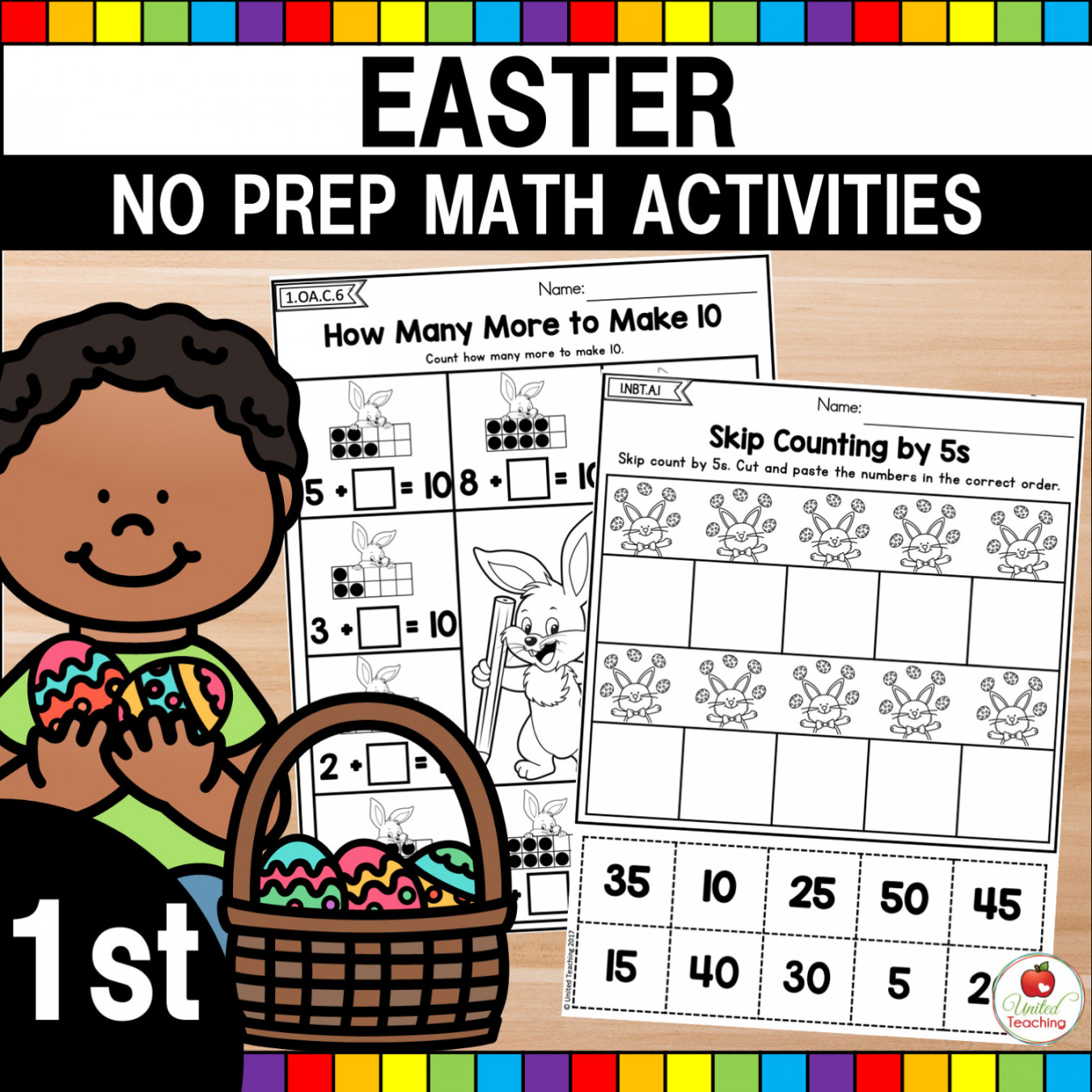 Easter Math Activities for st Grade