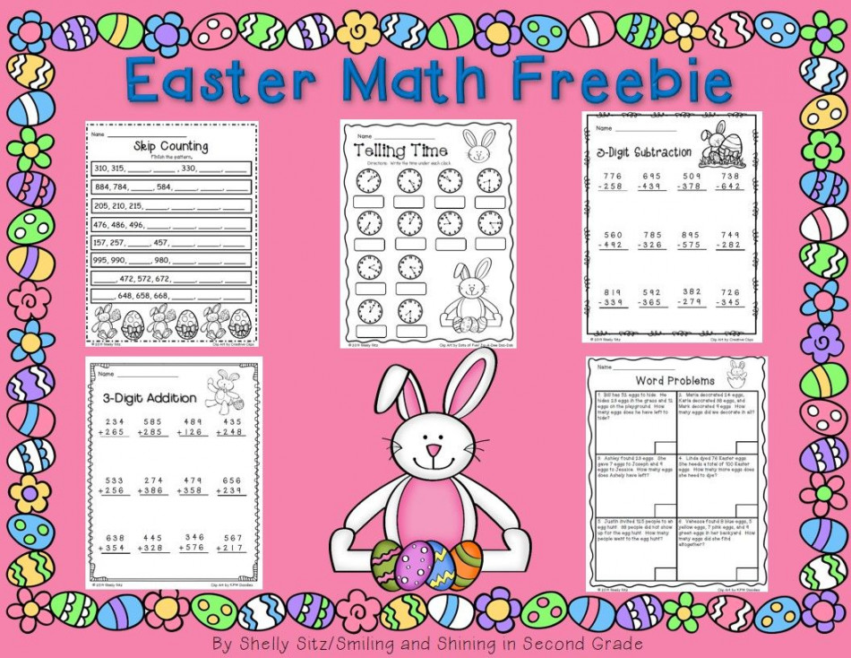 Easter Math Freebie  Easter math, Math freebie, Math subtraction