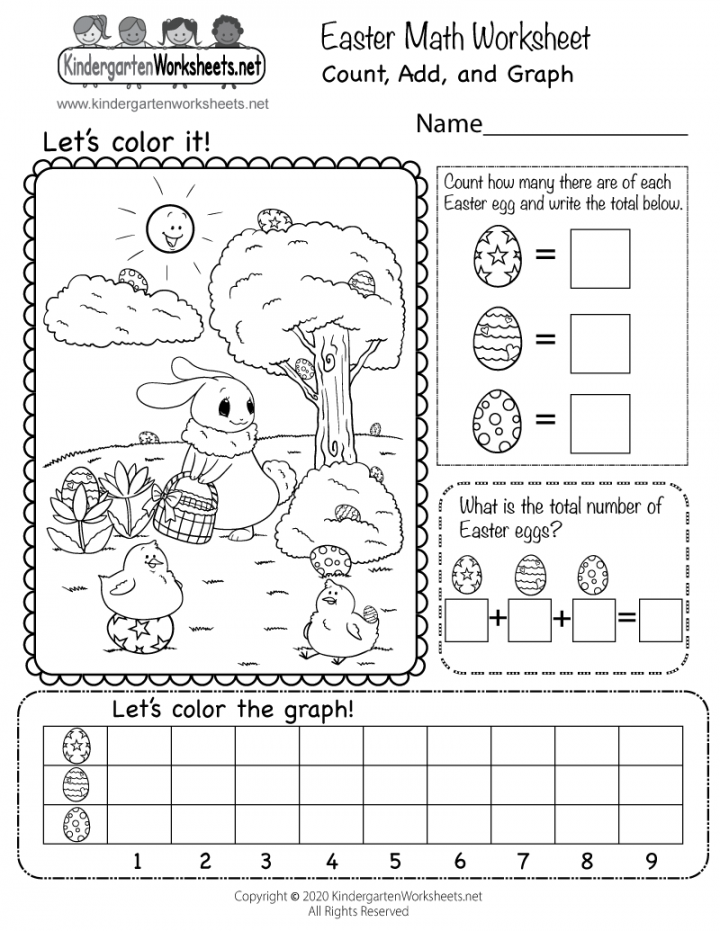 Easter Math Worksheet - Free Printable, Digital, & PDF