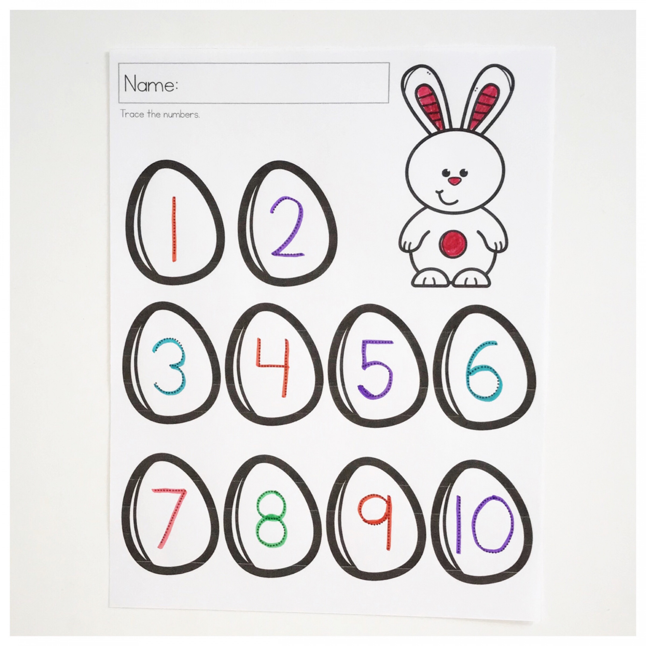 Easter Preschool Math Worksheets - Ms