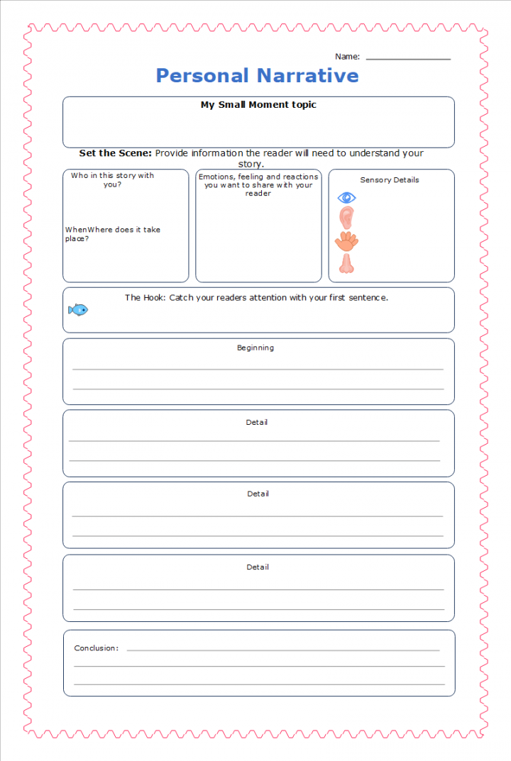 Editable Narrative Writing Graphic Organizer Examples