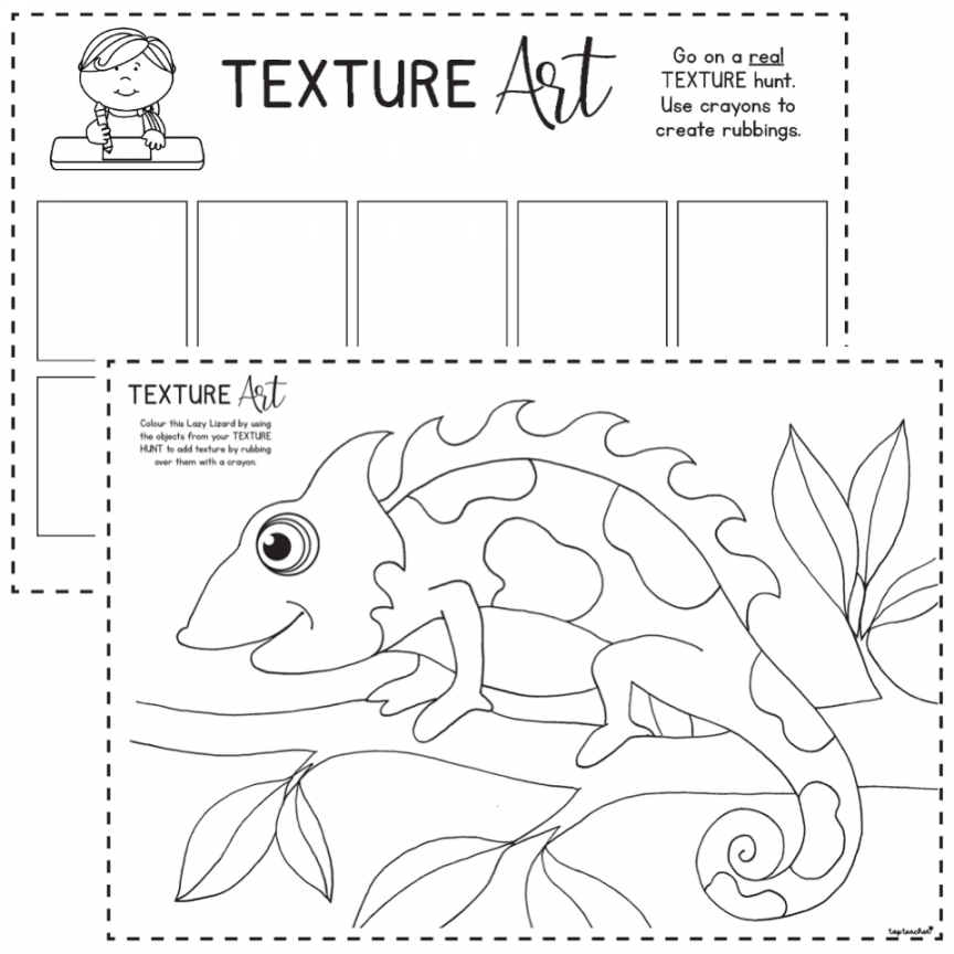 Elements of Art: Texture Printables - Top Teacher