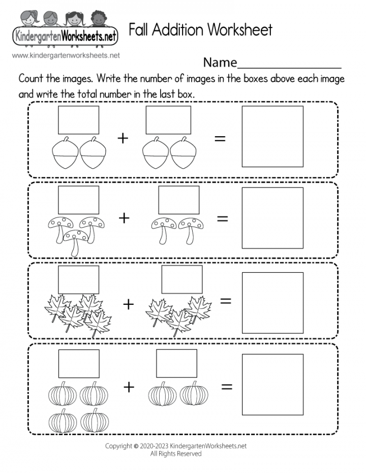 Fall Addition Worksheet - Free Printable, Digital, & PDF