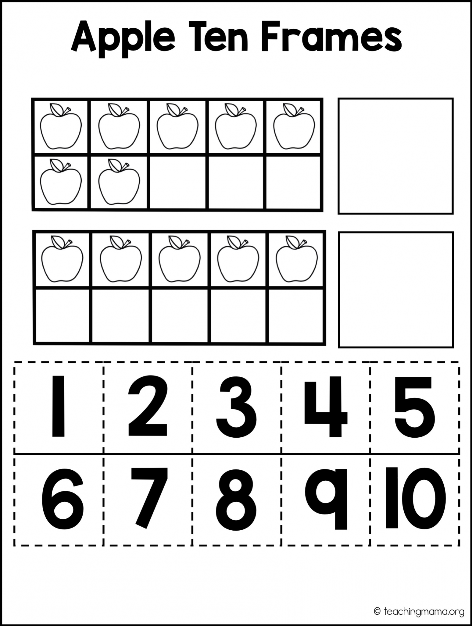 Fall Math Packet for Preschoolers