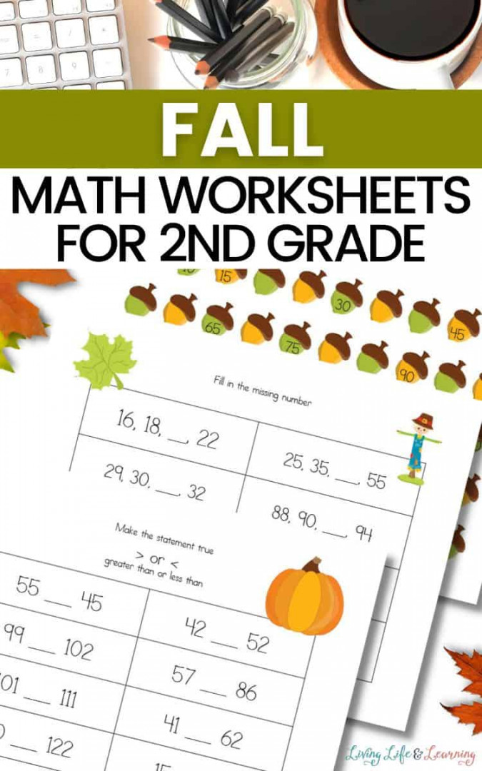 Fall Math Worksheets for nd Grade