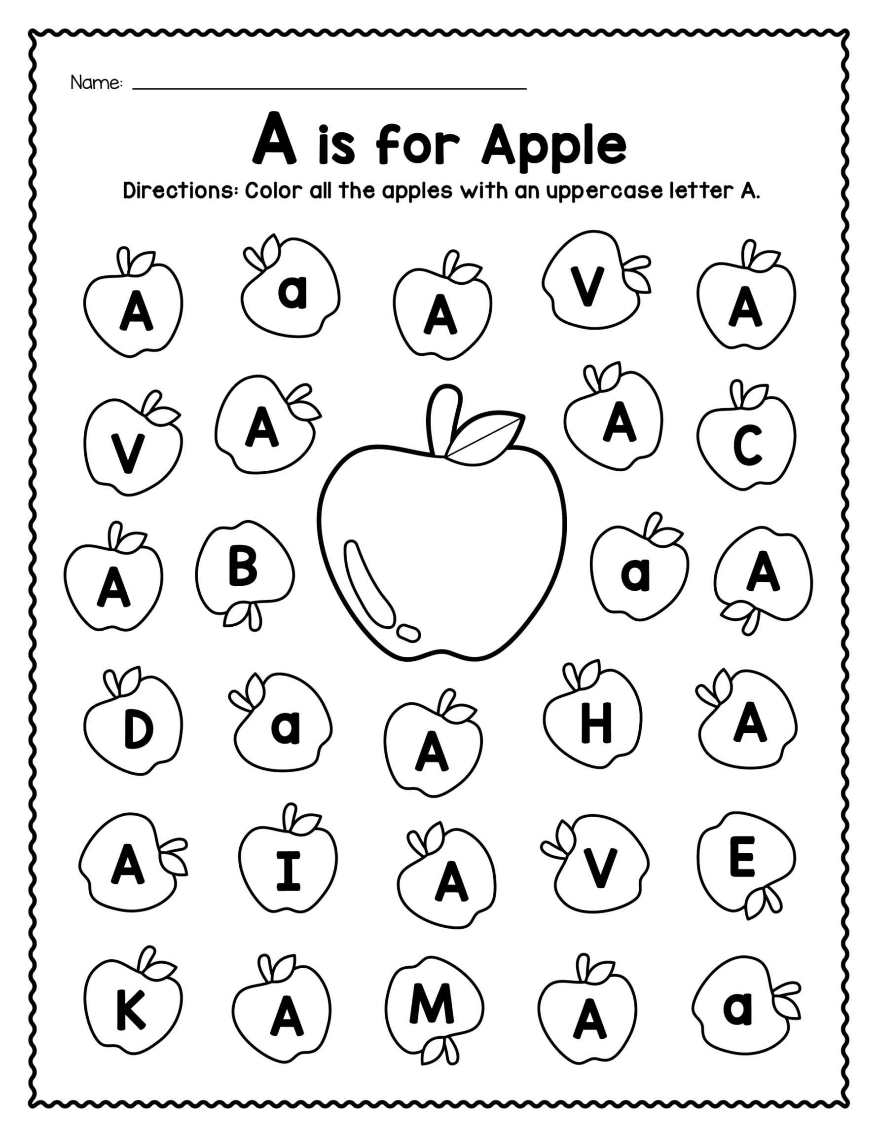 Find Alphabet Recognition Worksheets