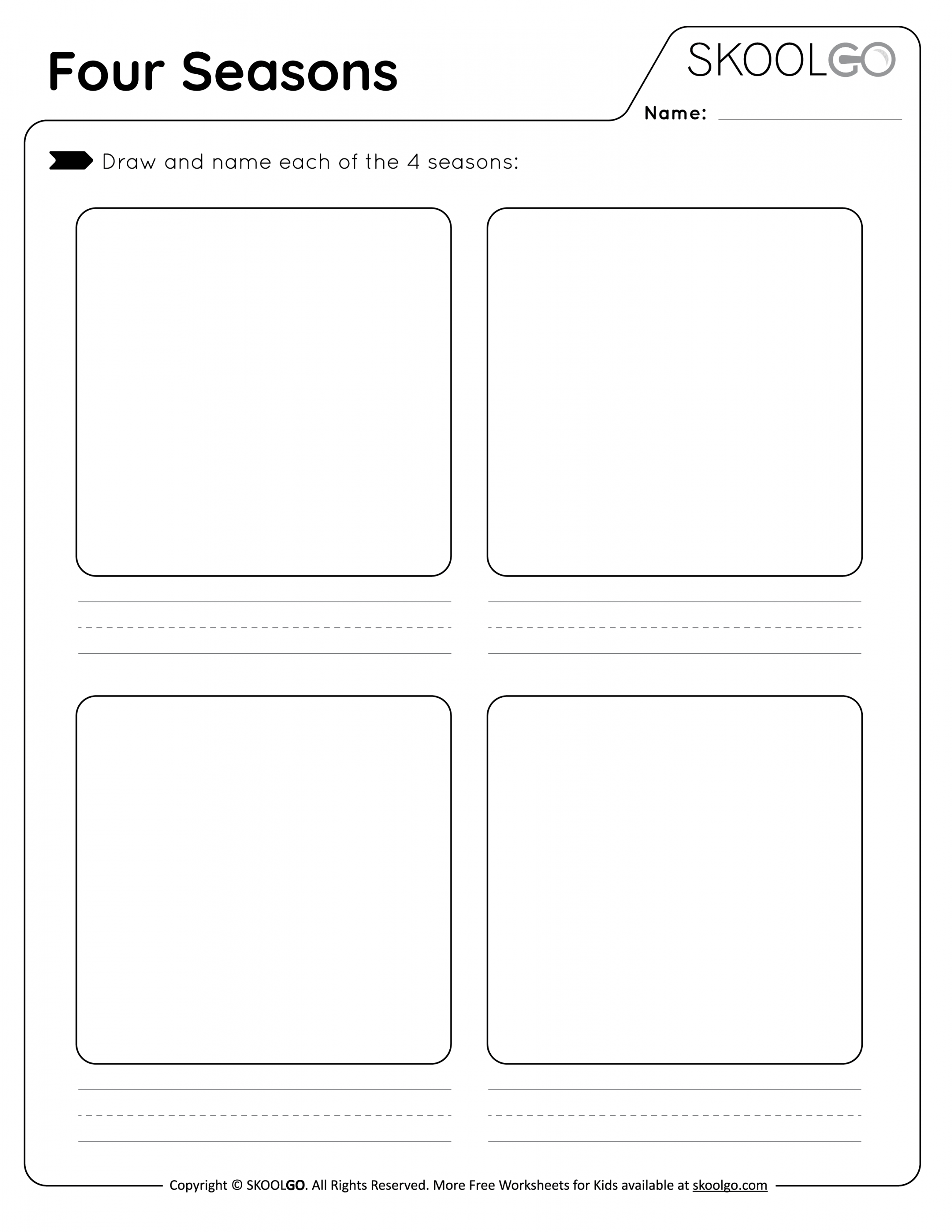 Four Seasons - Free Worksheet - SKOOLGO