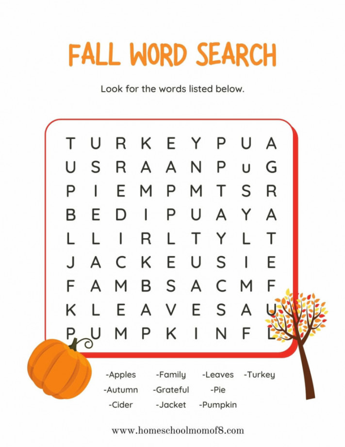 Free & Printable Fall worksheets - HomeSchool Mom of