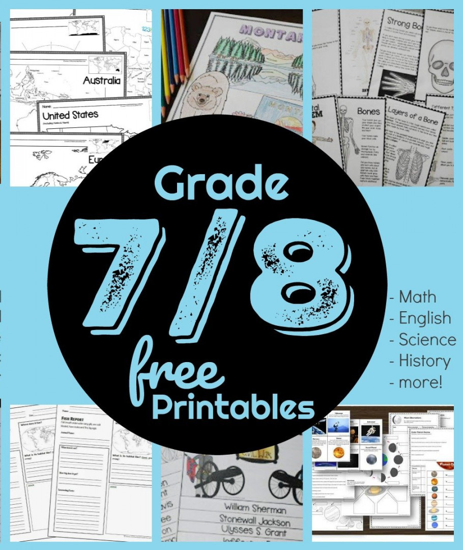 FREE Jr High and High School Worksheets