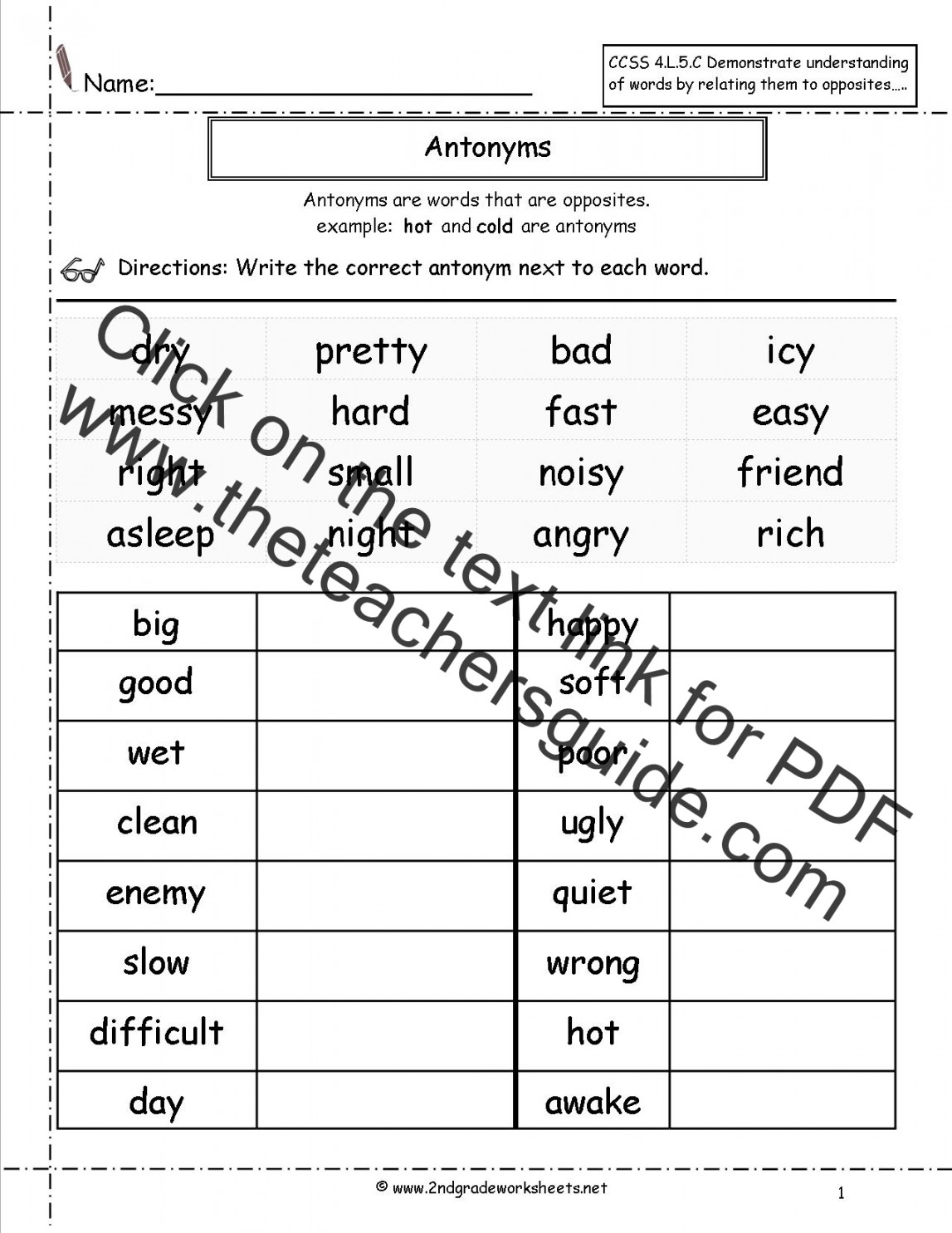 Free Language/Grammar Worksheets and Printouts