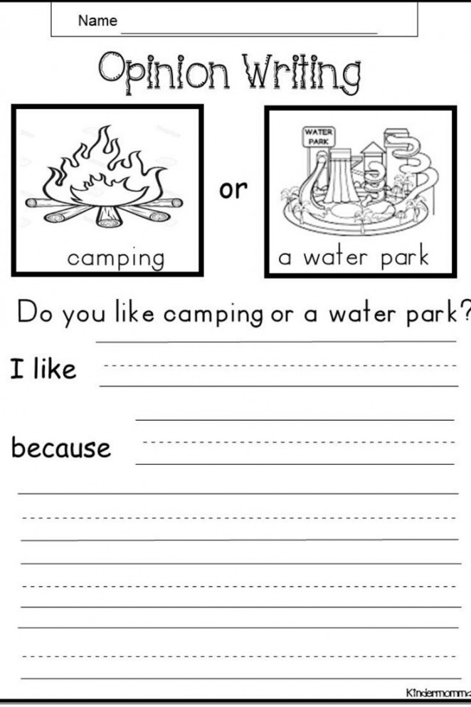 Free Opinion Writing PDF - kindermomma