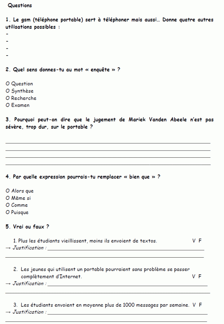 French DELF Practice : 