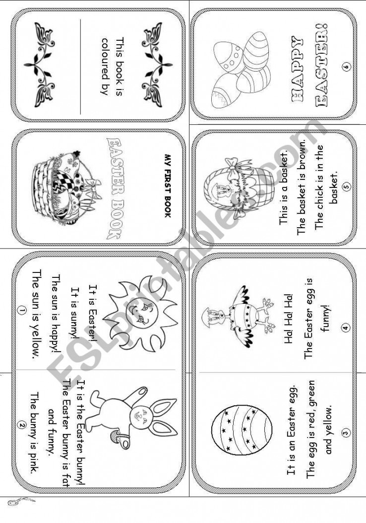 HAPPY EASTER (reading and colouring activities for young learners