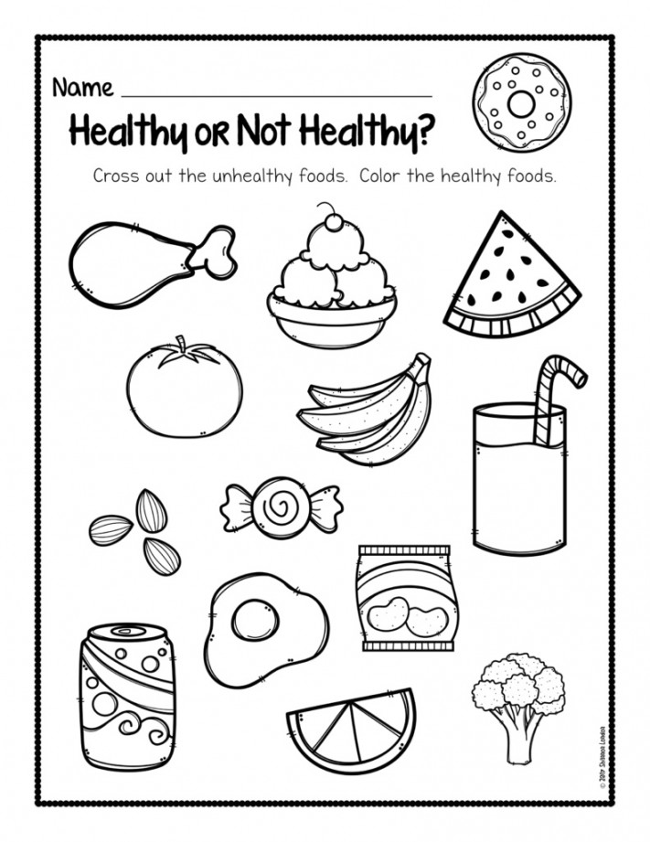 Healthy Foods Worksheet [FREE DOWNLOAD] - The Super Teacher