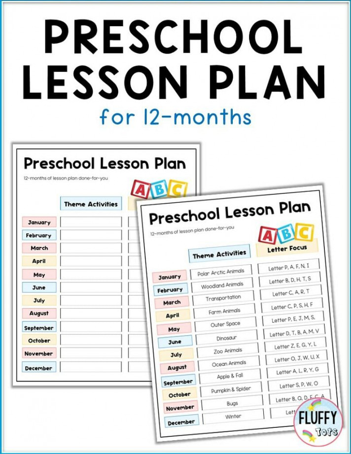 How I Make Preschool Lesson Plan to Homeschool My Children (and