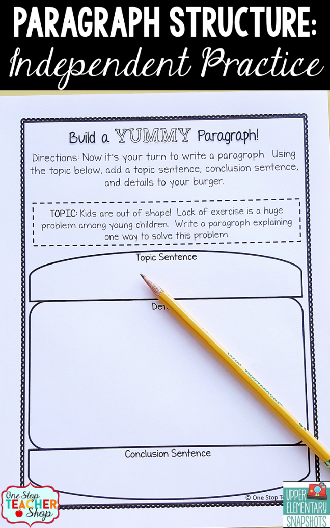 How to Teach Paragraph Writing: Paragraph Structure  Upper